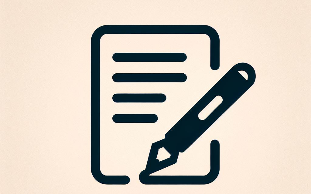 AI genereret billede af et dokument, der underskrives