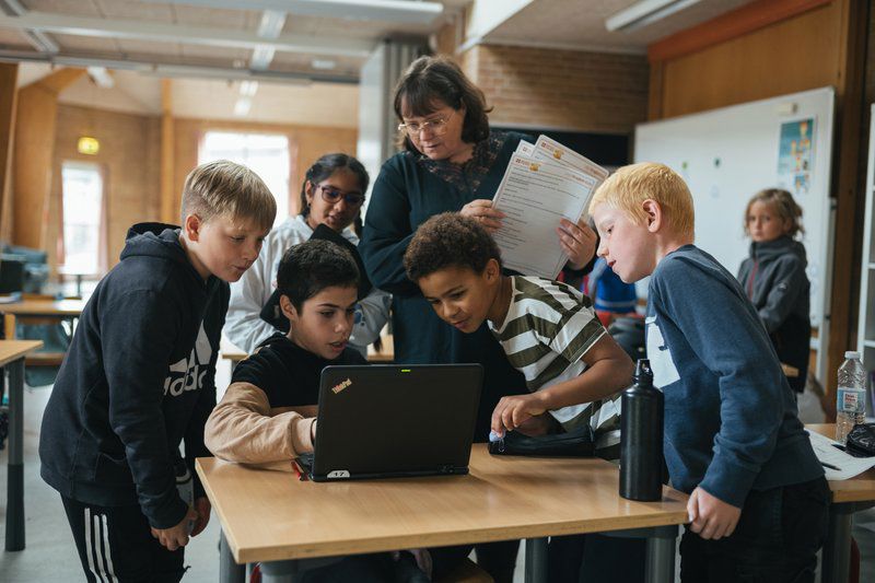 Børn der undervises