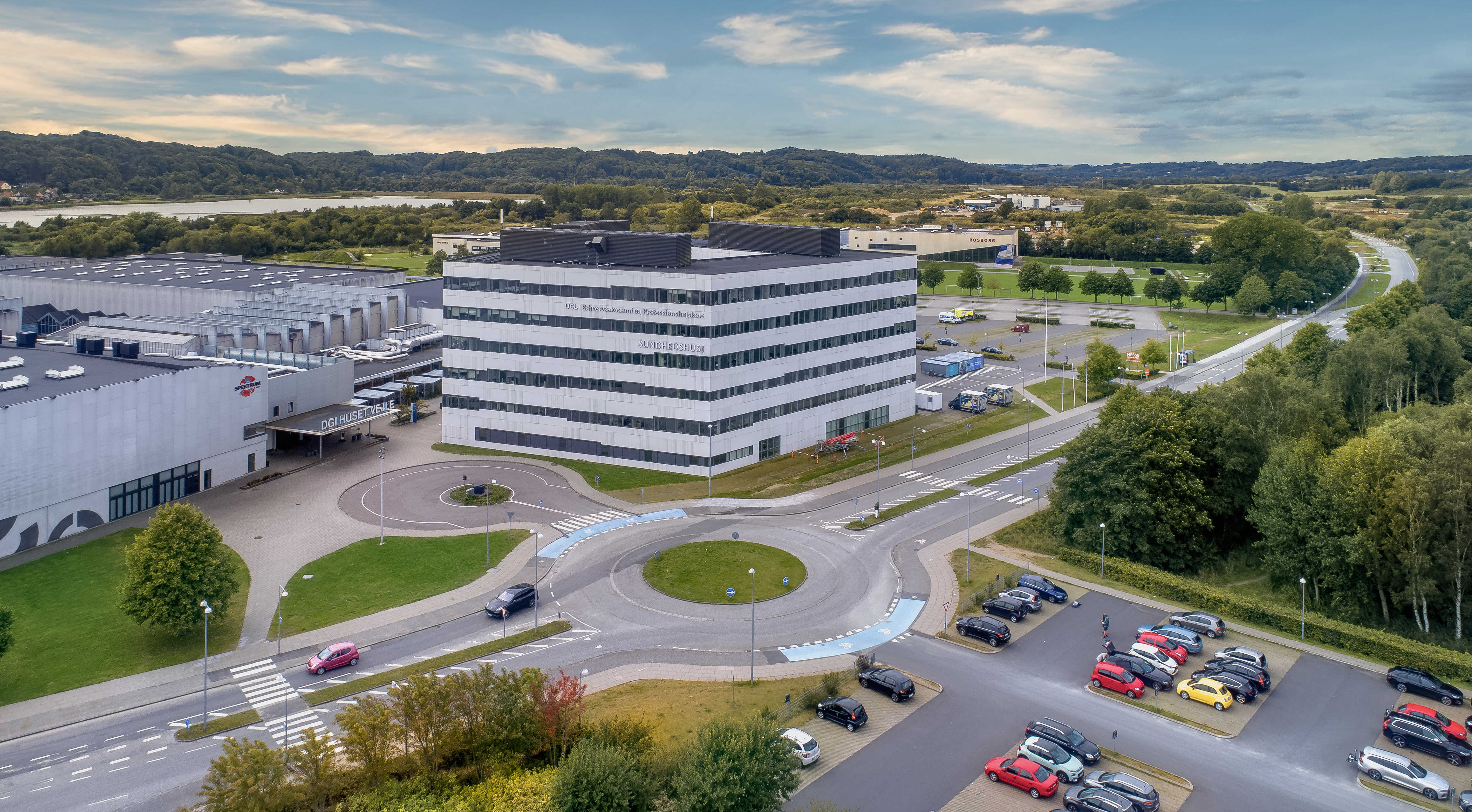 Luftfoto af Sundhedshuset