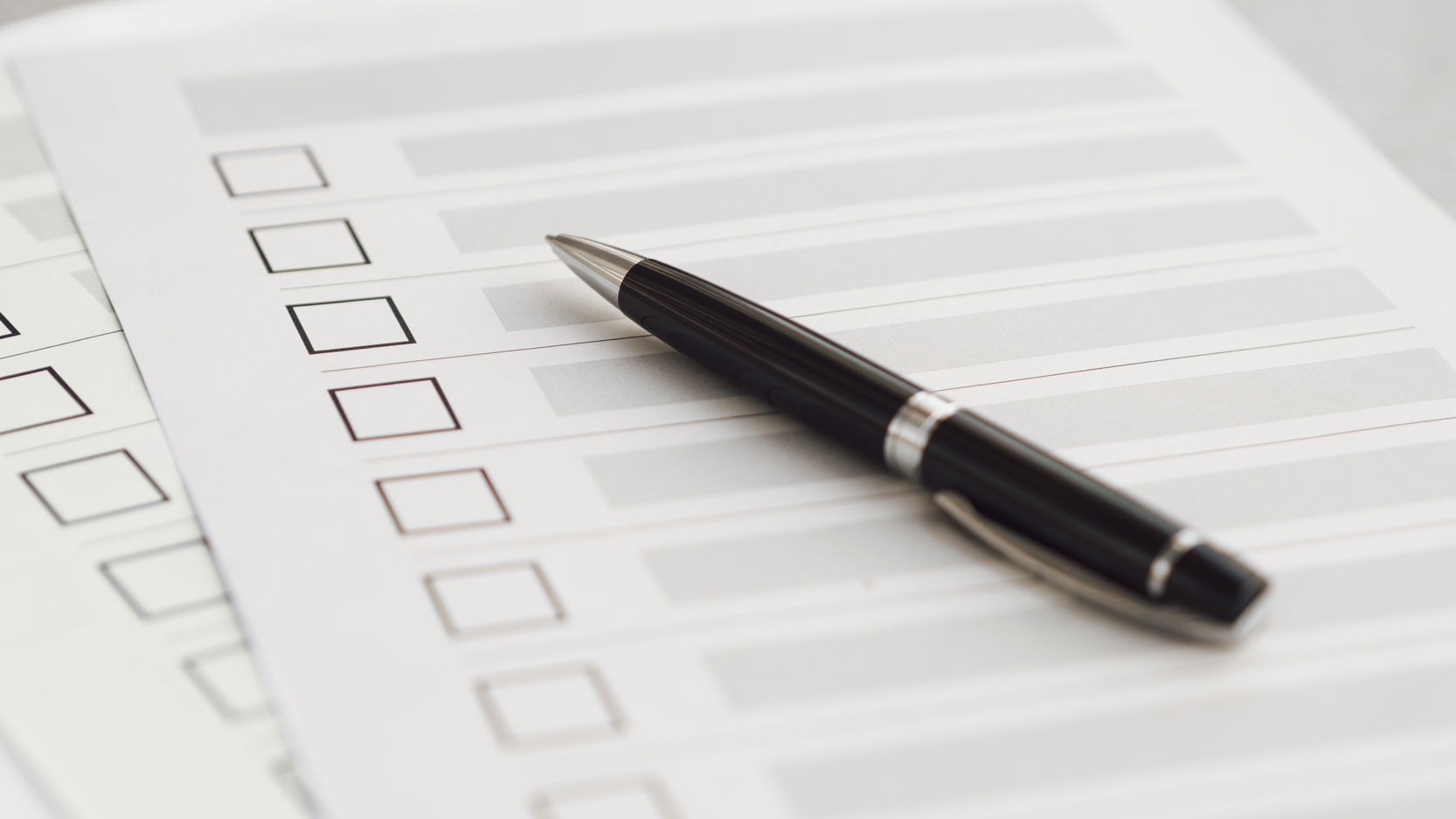 Afkrydsningsskema til alkoholtest