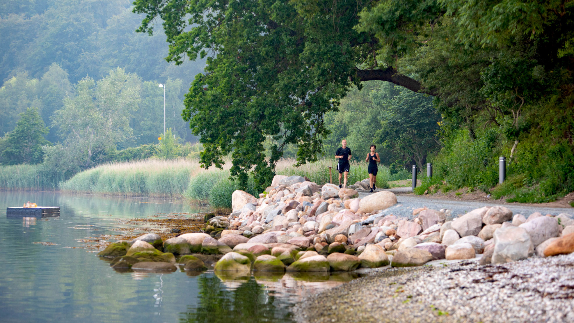 Motionister ved den nyreoverede Skyttehushave 2019