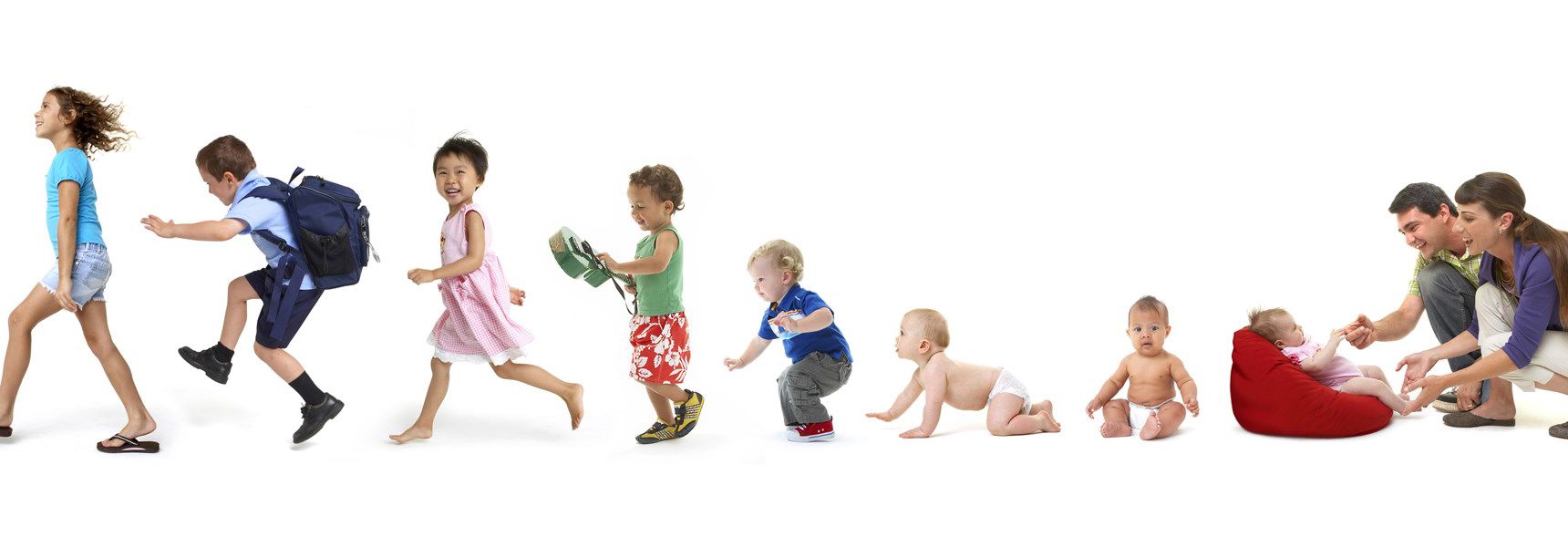 Billede af børn i mange aldre