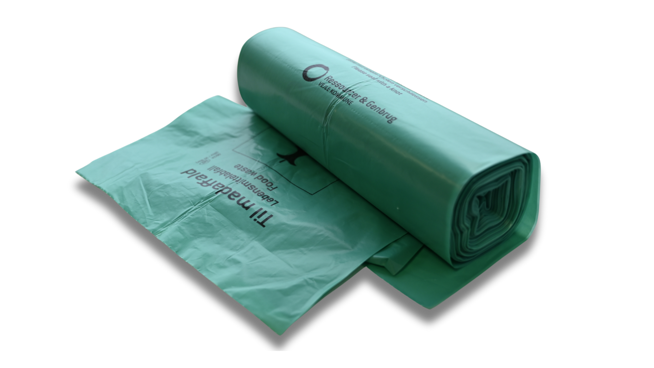 Grønne poser til madaffald.